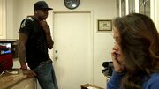 A lovely young lady that has a pretty mouth sucks a big black dick