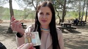 Amateur lady takes money and does dirty things on camera